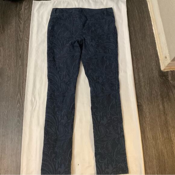 INC International Concepts Botanical Print Floral Embroidered Jeans 10 Boho Chic - Picture 5 of 12